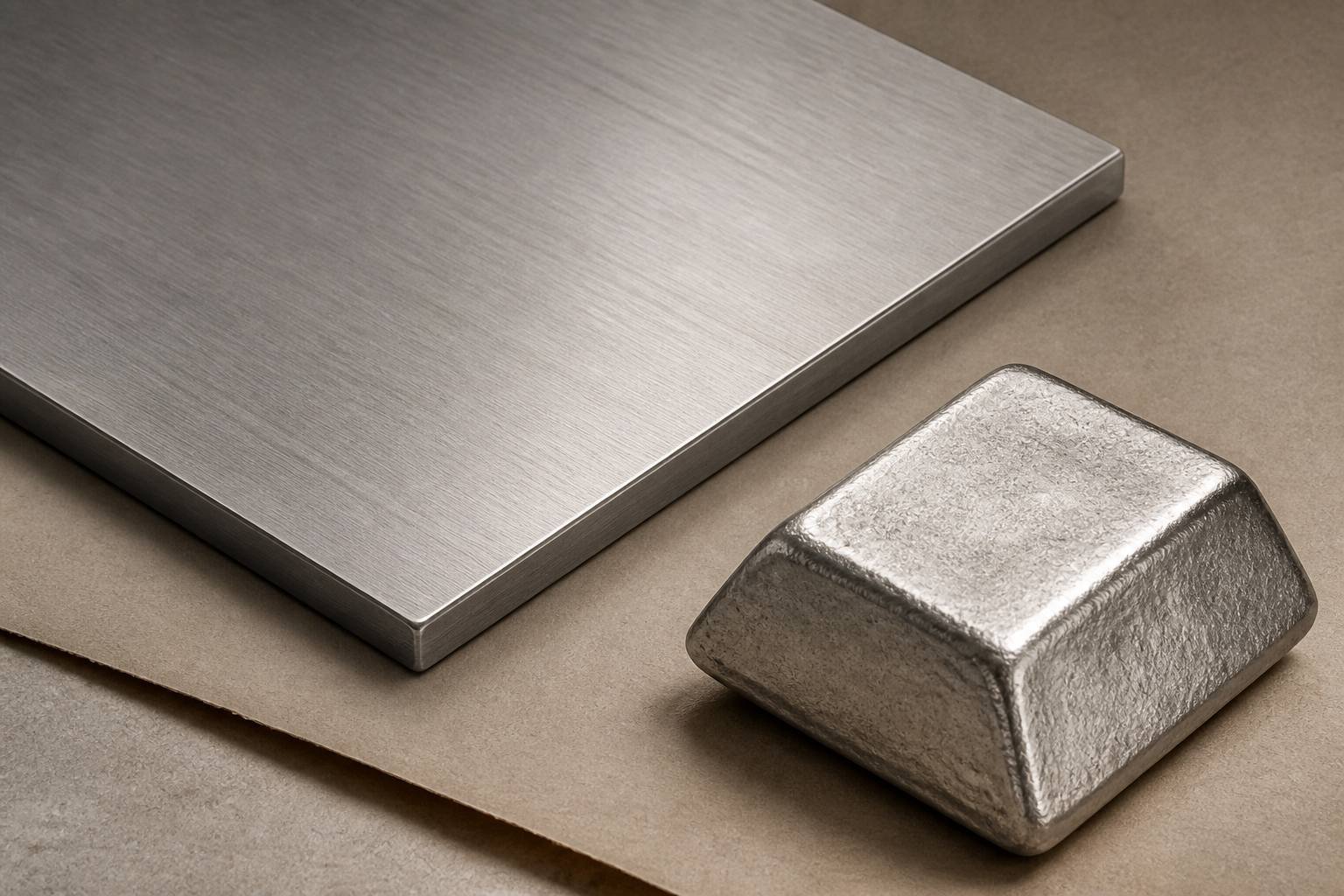 Studio study of aluminum.